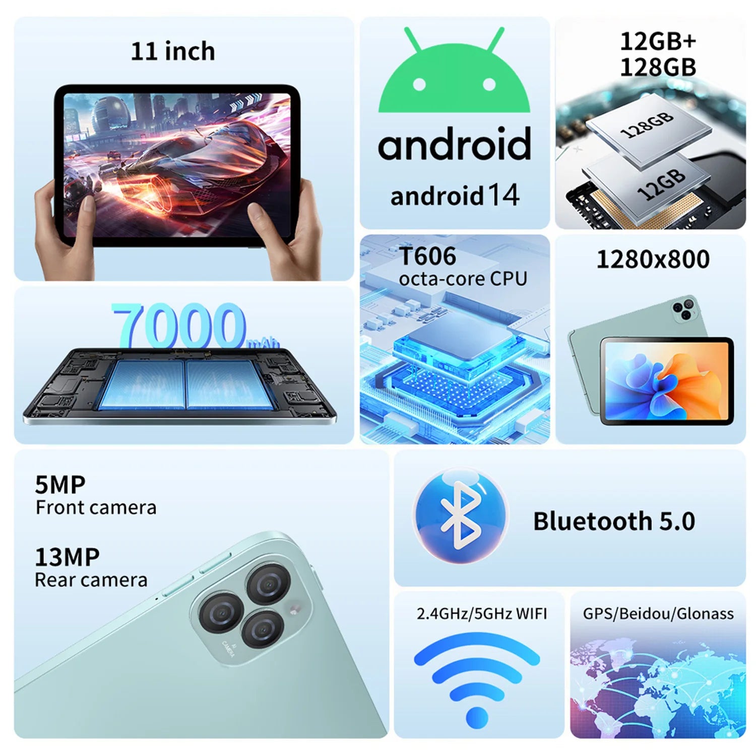 EliteTab™ 11 Pro – 11" Android 14 Tablet