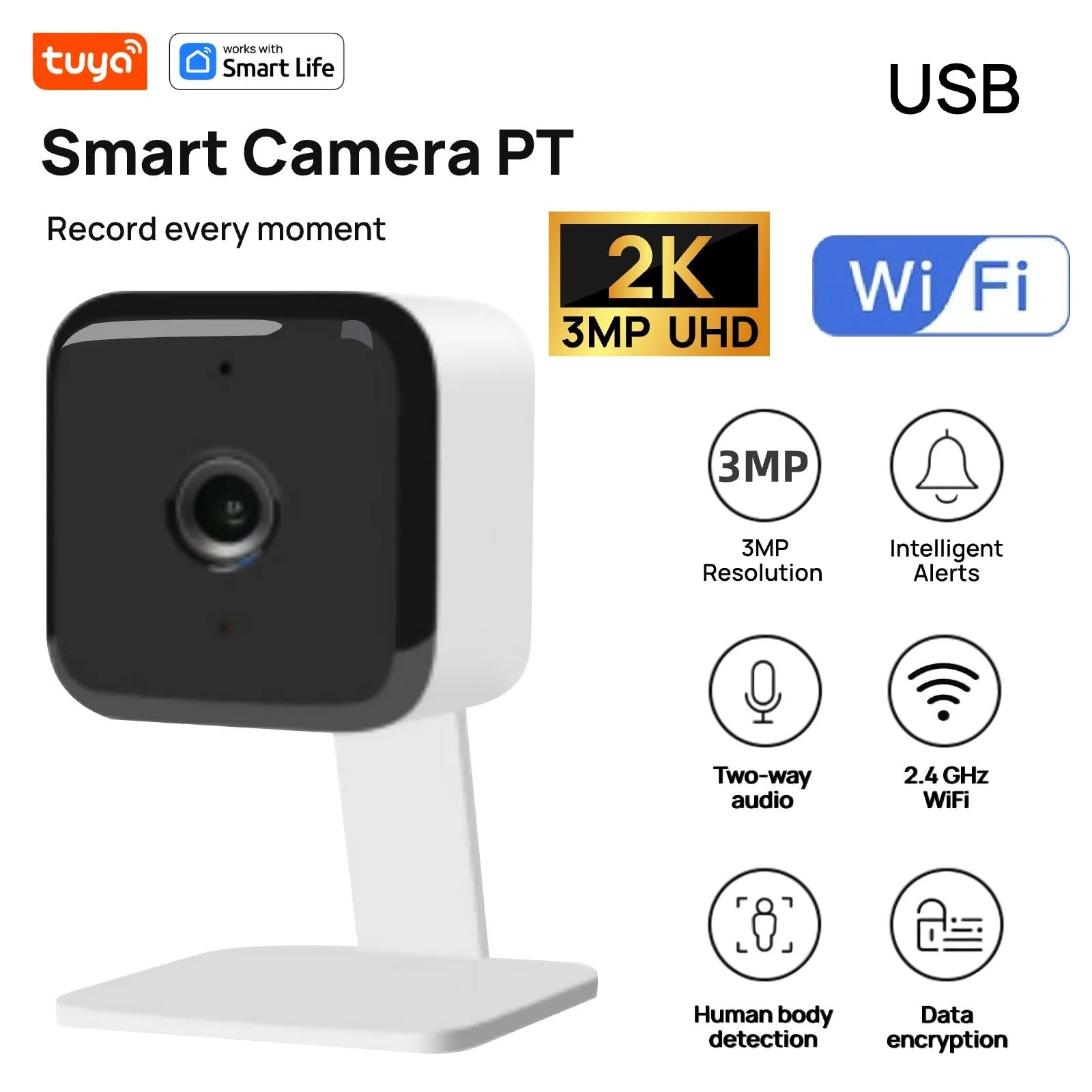 Tuya™ Smart 2K UHD Home Security Camera