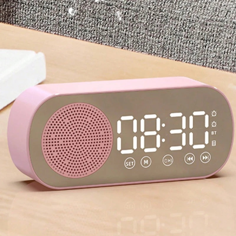 NeuralBeat™ 3-in-1 Smart Bluetooth Speaker & Mirror Alarm Clock