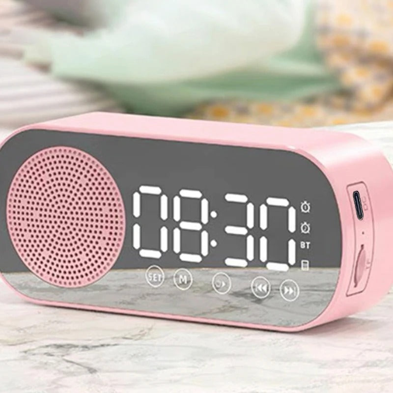 NeuralBeat™ 3-in-1 Smart Bluetooth Speaker & Mirror Alarm Clock