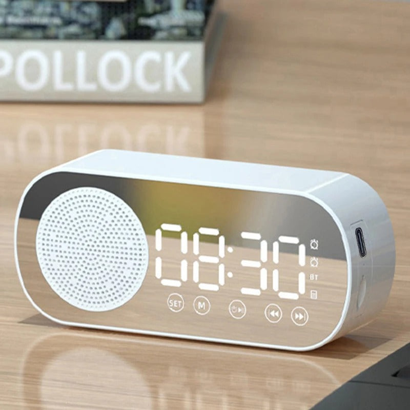 NeuralBeat™ 3-in-1 Smart Bluetooth Speaker & Mirror Alarm Clock