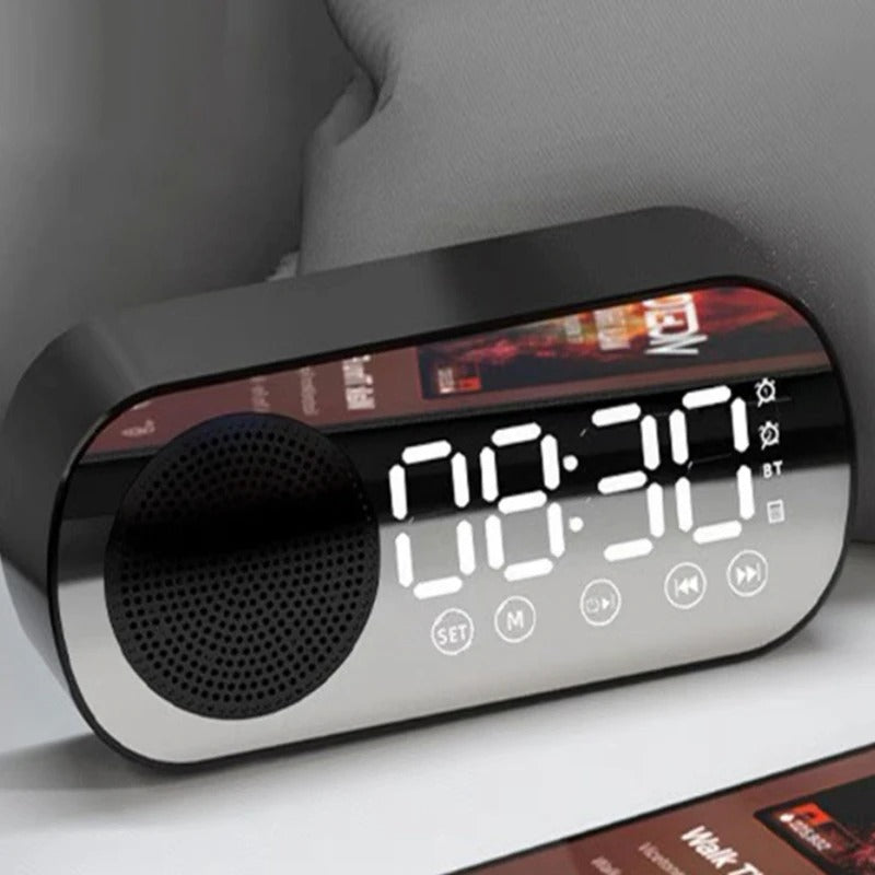 NeuralBeat™ 3-in-1 Smart Bluetooth Speaker & Mirror Alarm Clock