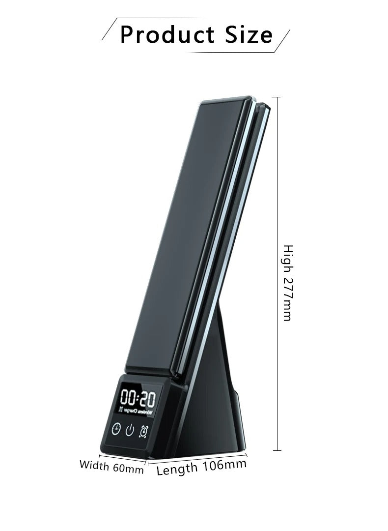 NeuralStation™ 3-in-1 Wireless Charger with LED Lamp & Digital Clock